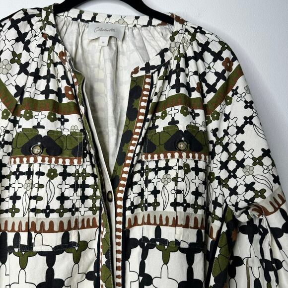 Cleobella Nadia Art Deco Print Organic Cotton Jumpsuit Size Medium - Picture 5 of 14